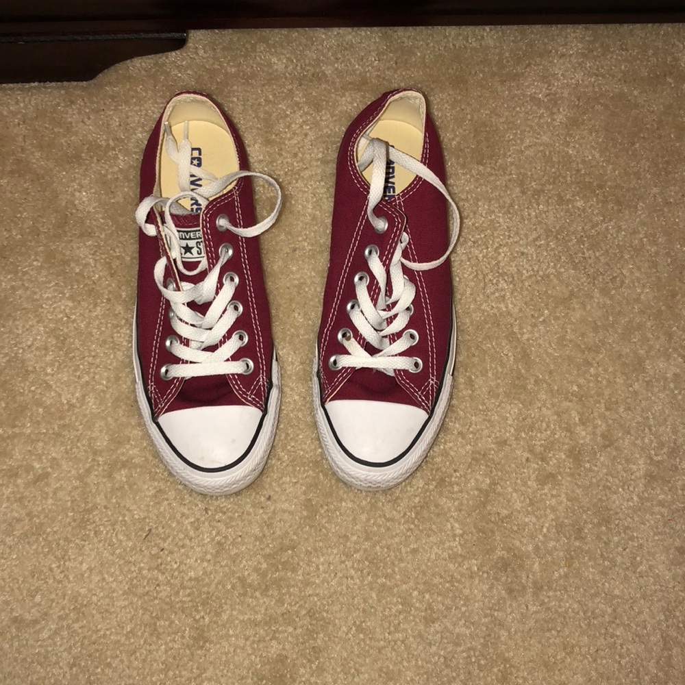 Burgundy Converse